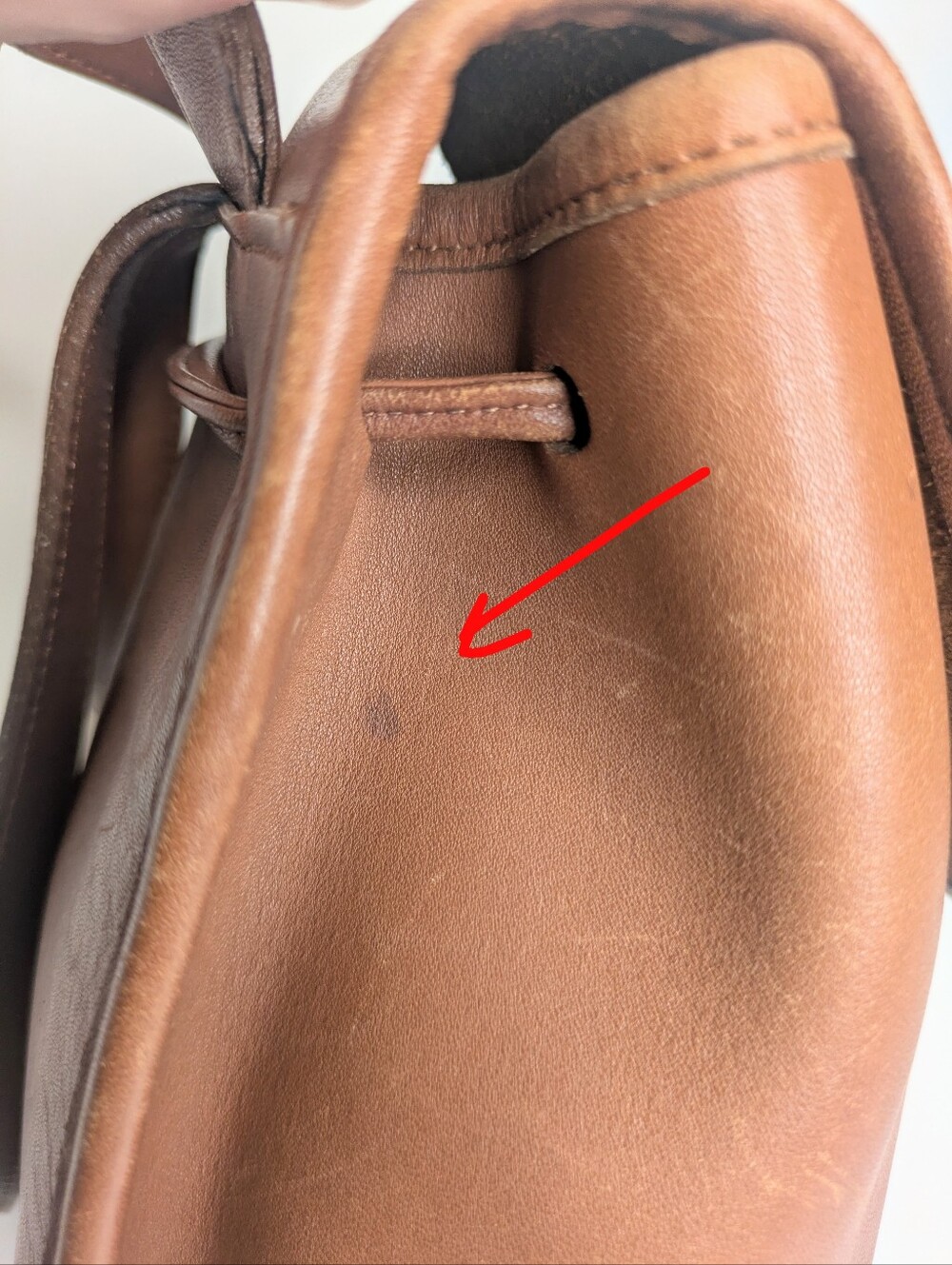 Vintage Coach Leather Backpack Tan Brown - Picture 13 of 14